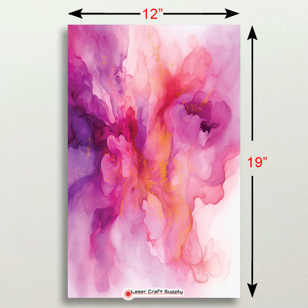 Pink Watercolor Bloom - FULL SHEET