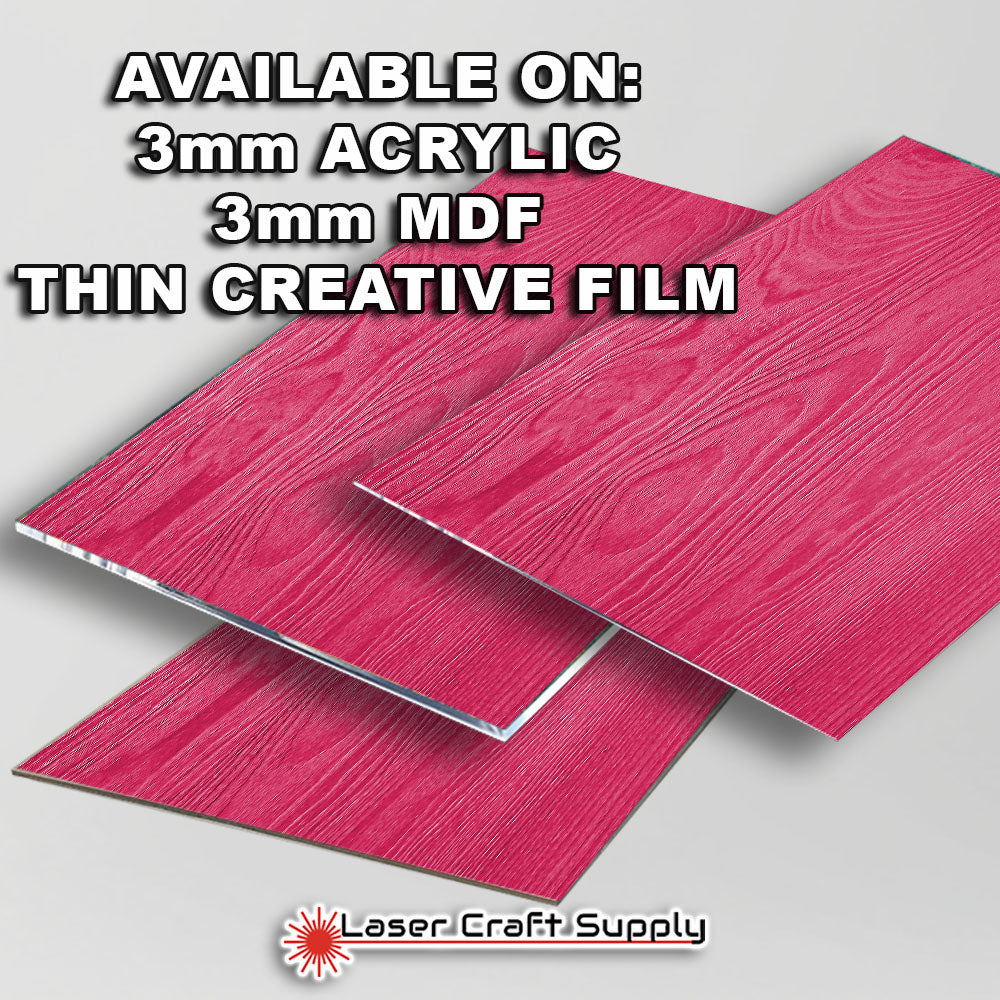 Pink Wood Grain - FULL SHEET