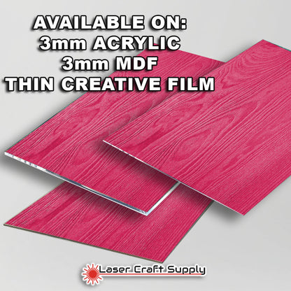 Pink Wood Grain - FULL SHEET
