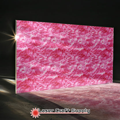 Pink sheen Fur - FULL SHEET