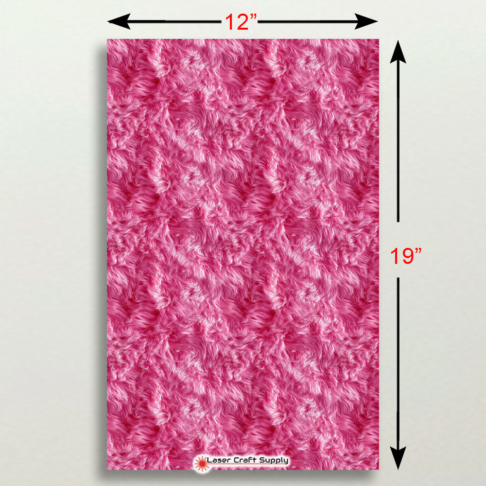 Pink sheen Fur - FULL SHEET