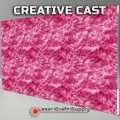 Pink sheen Fur - FULL SHEET