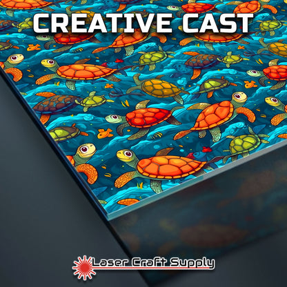 Creative Cast Acrylics - Playful Sea Turtles