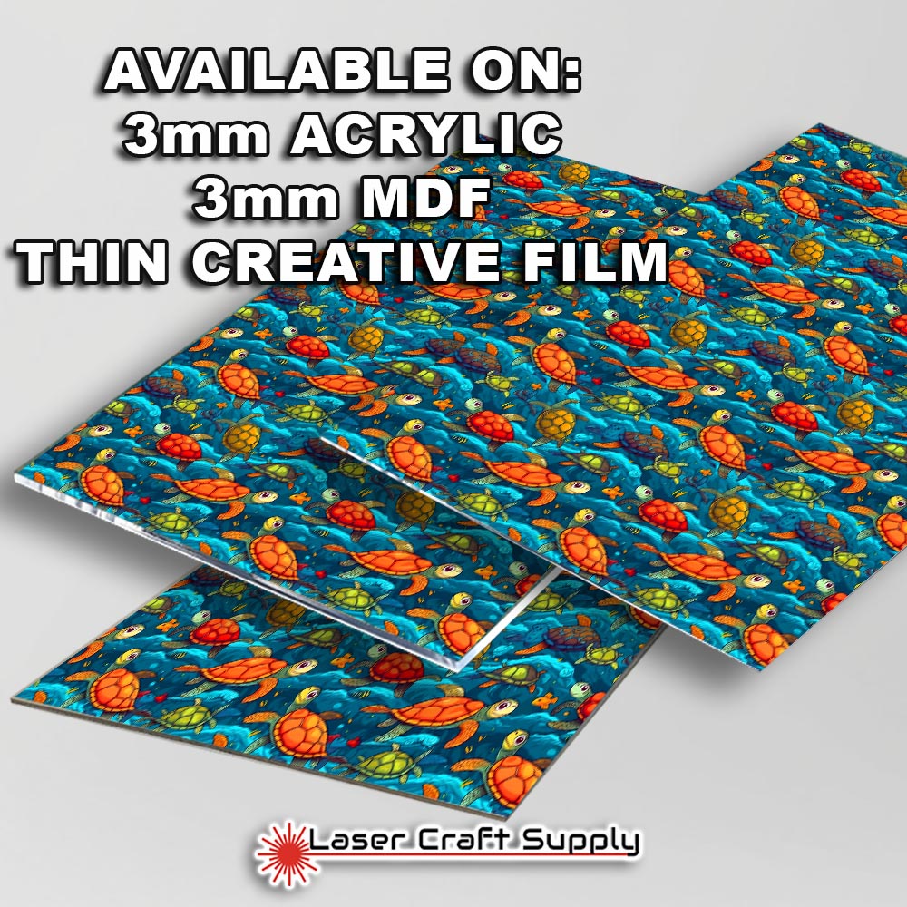 Creative Cast Acrylics - Playful Sea Turtles