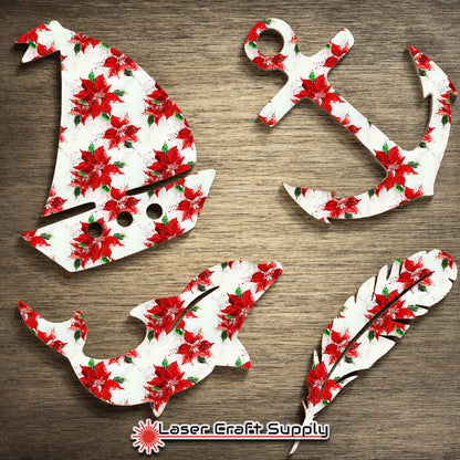 Poinsettias on white - Creative Cast