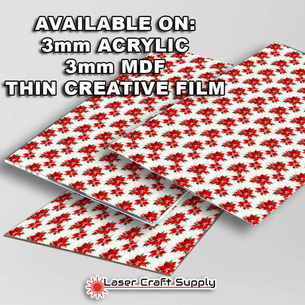 Poinsettias on white - Creative Cast