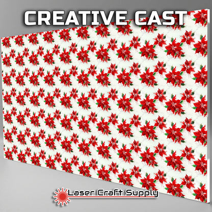 Poinsettias on white - Creative Cast