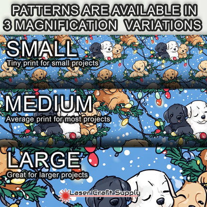 Creative Cast Acrylics - Puppies in Christmas Garland