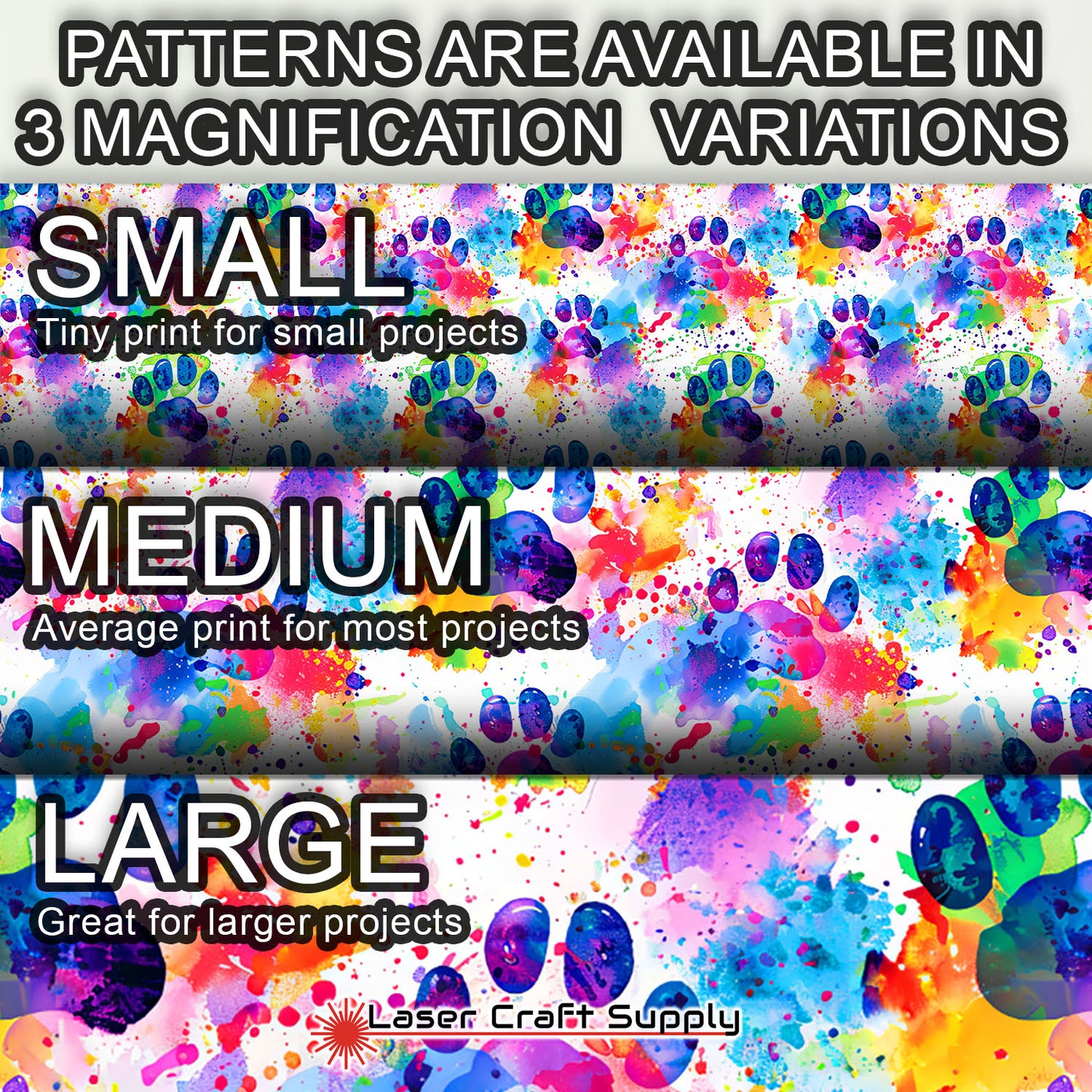 Creative Cast Acrylics - Puppy Paws in Color