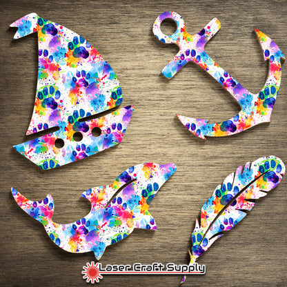 Creative Cast Acrylics - Puppy Paws in Color