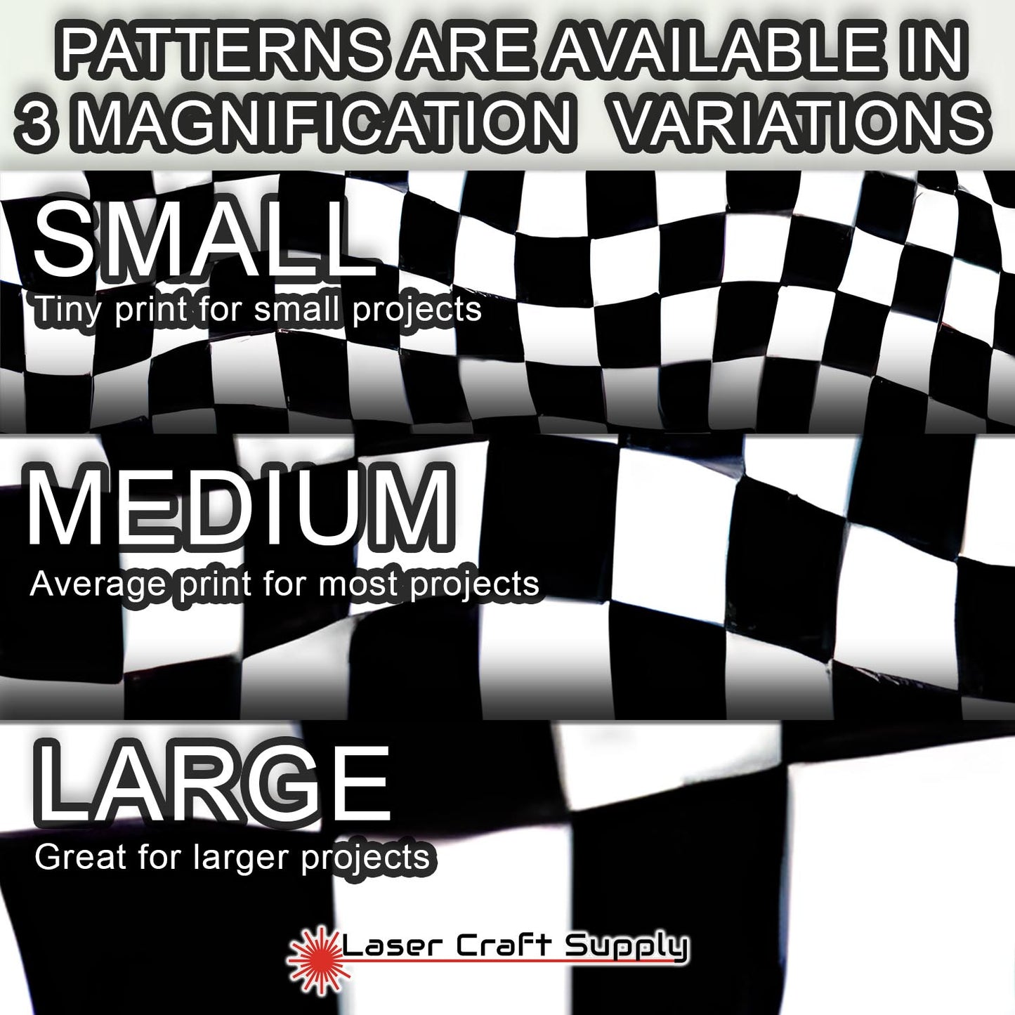 Creative Cast Acrylics - Pure Checkered Flag