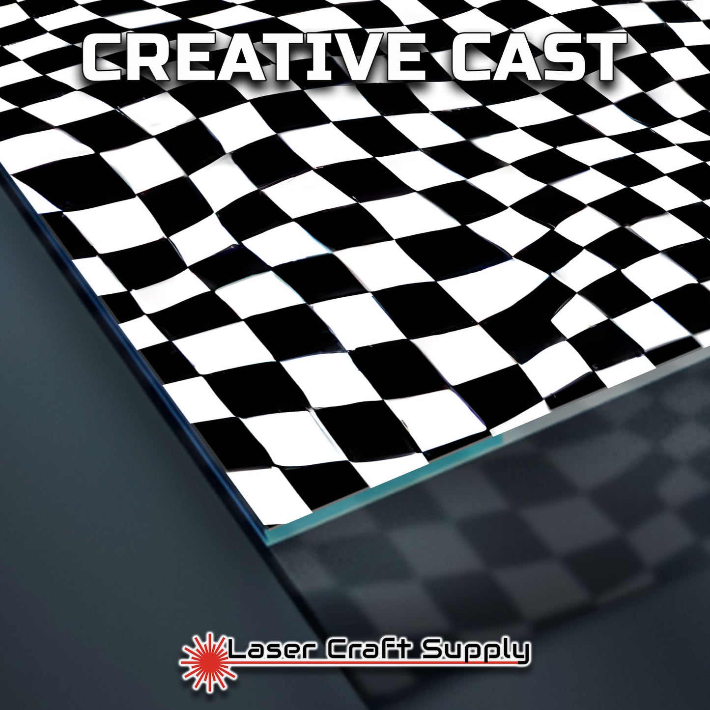 Creative Cast Acrylics - Pure Checkered Flag
