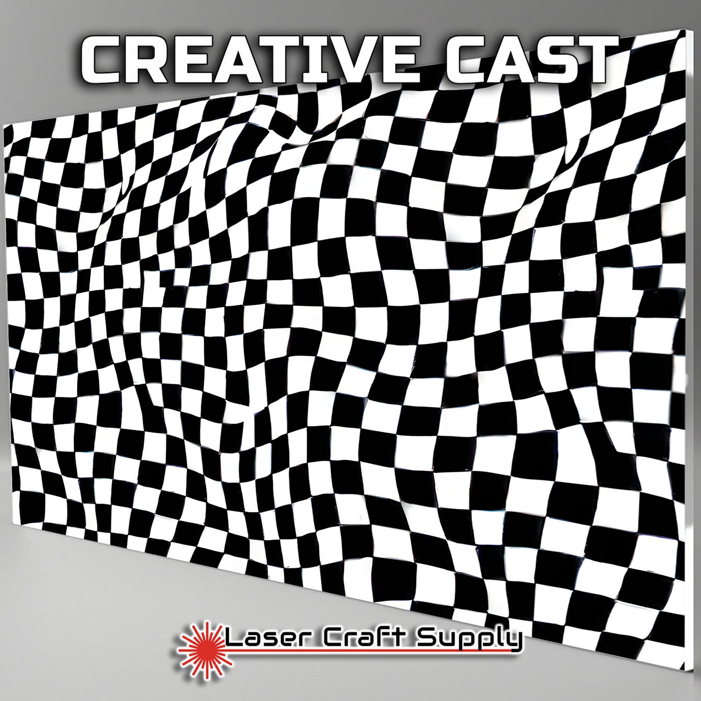 Creative Cast Acrylics - Pure Checkered Flag