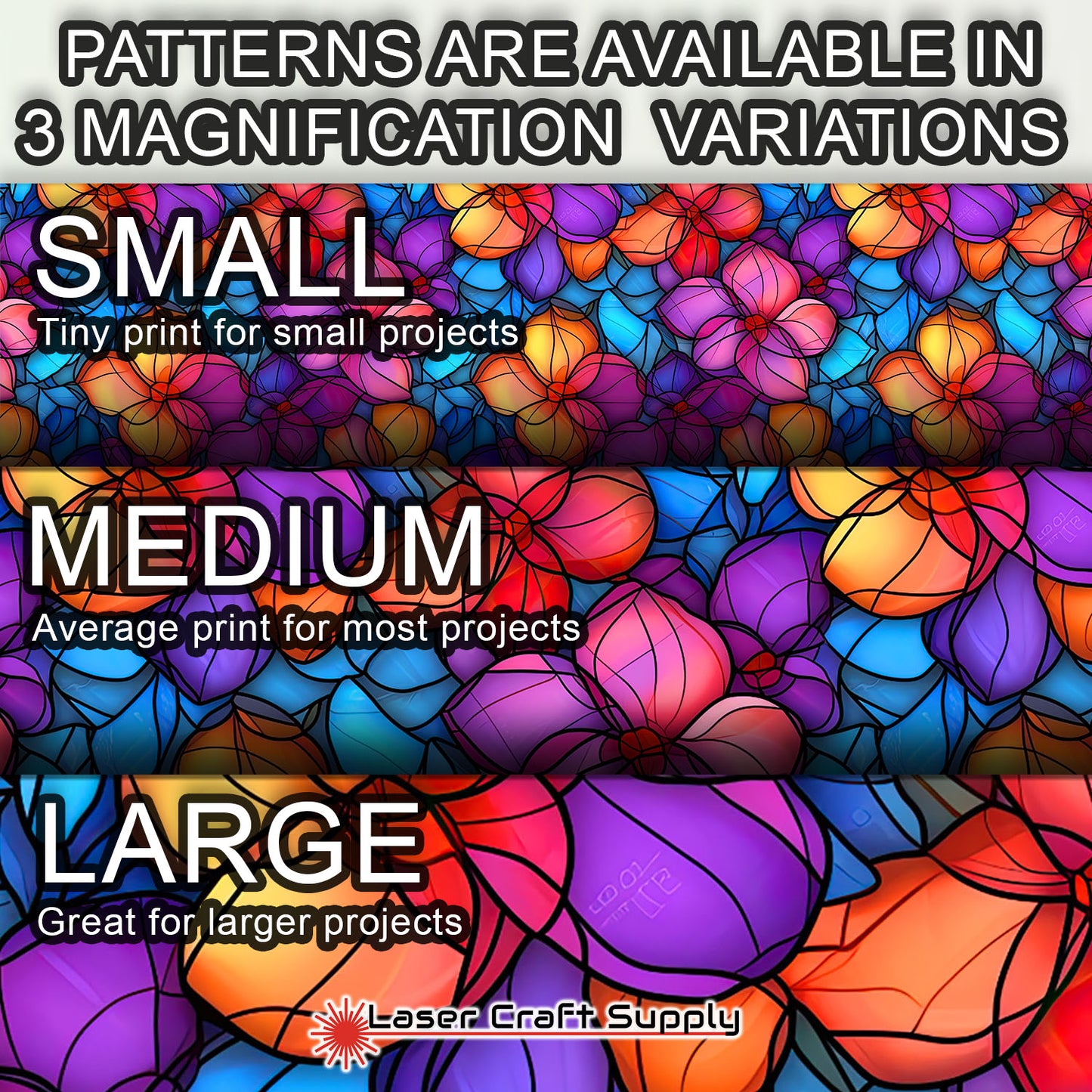 Creative Cast Acrylics - Purple & Orange Flowers