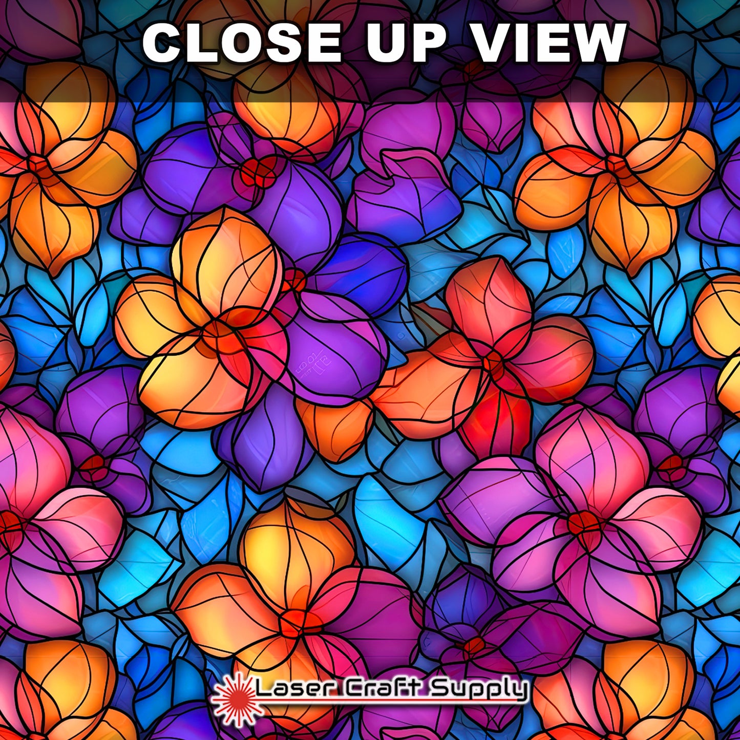 Creative Cast Acrylics - Purple & Orange Flowers