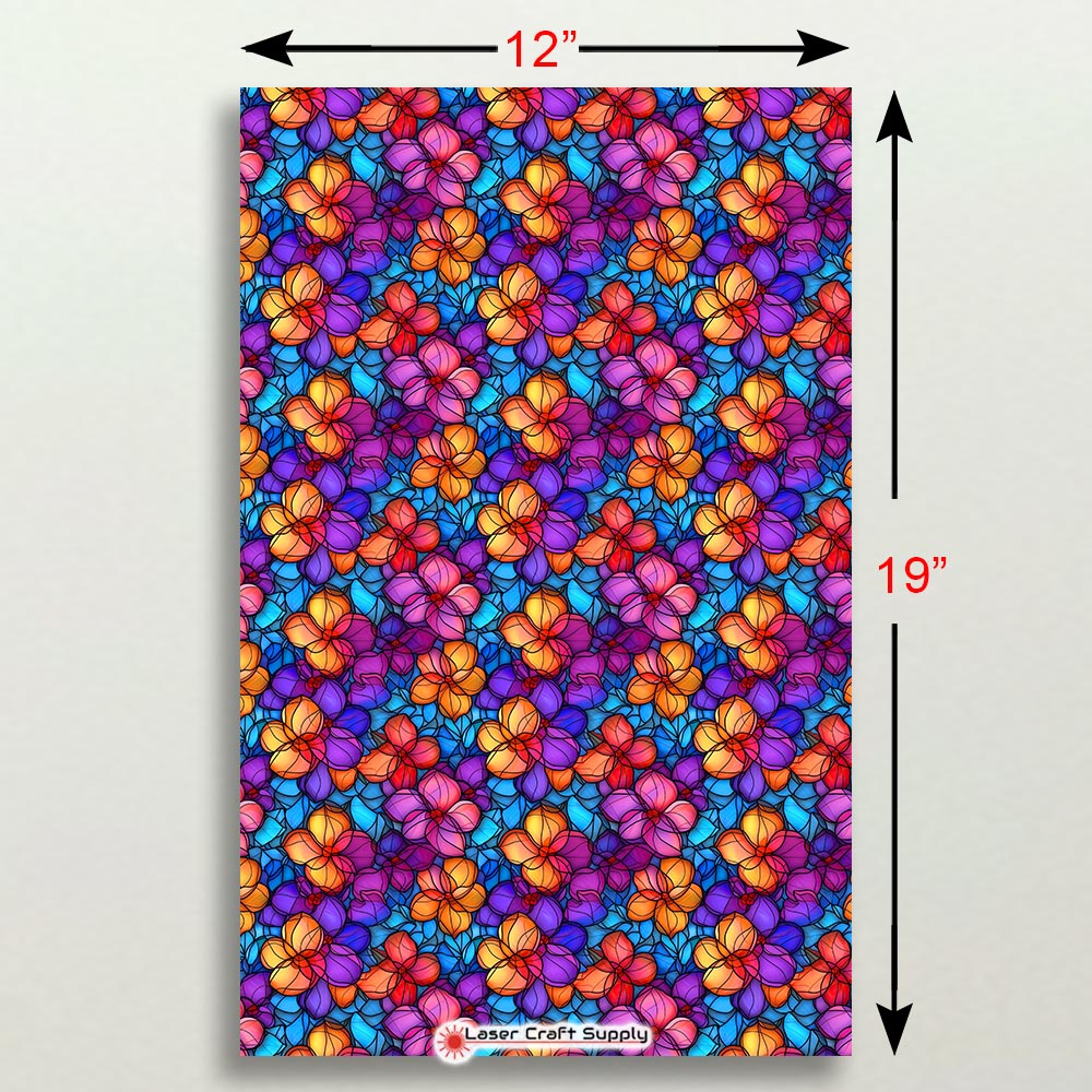 Creative Cast Acrylics - Purple & Orange Flowers