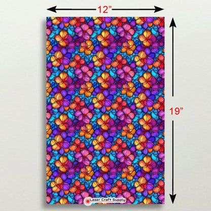 Creative Cast Acrylics - Purple & Orange Flowers