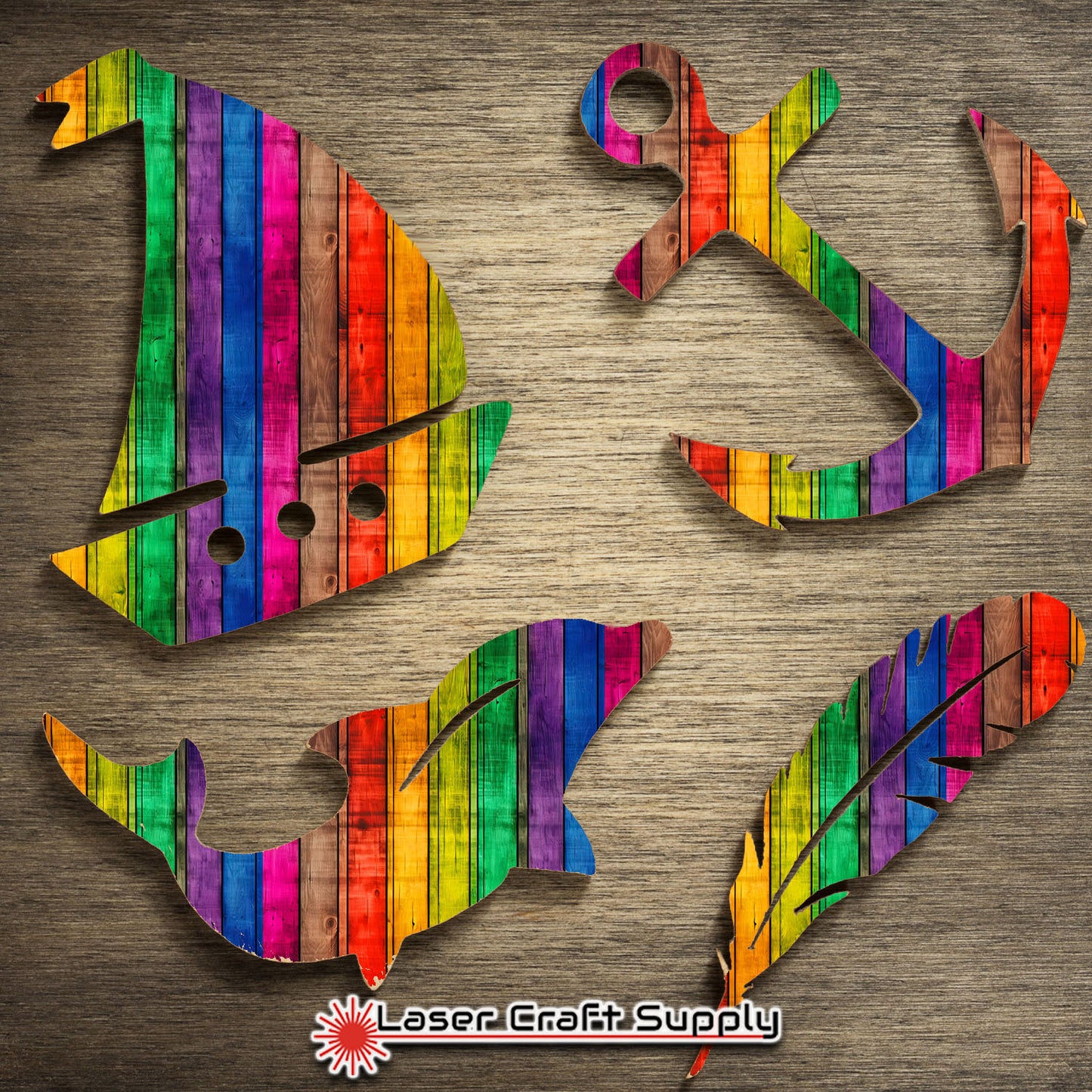 Creative Cast Acrylics - Rainbow Wood