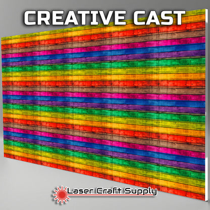 Creative Cast Acrylics - Rainbow Wood