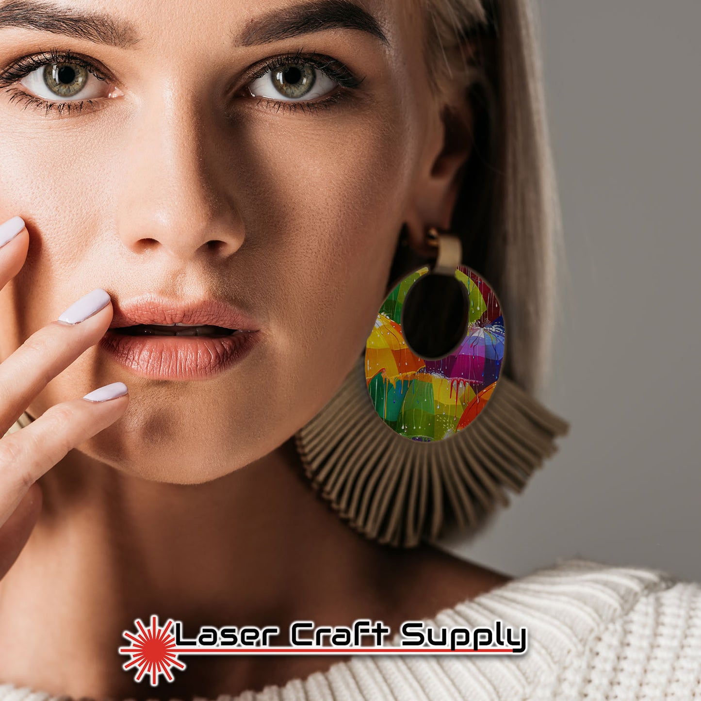 Creative Cast Acrylics - Raining Umbrellas