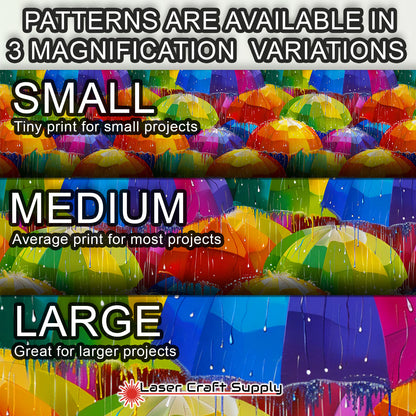 Creative Cast Acrylics - Raining Umbrellas