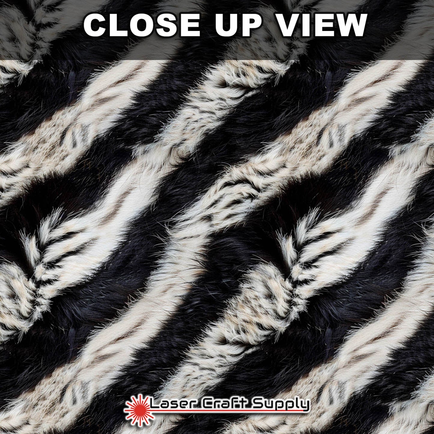 Real Zebra Hair Fur - FULL SHEET