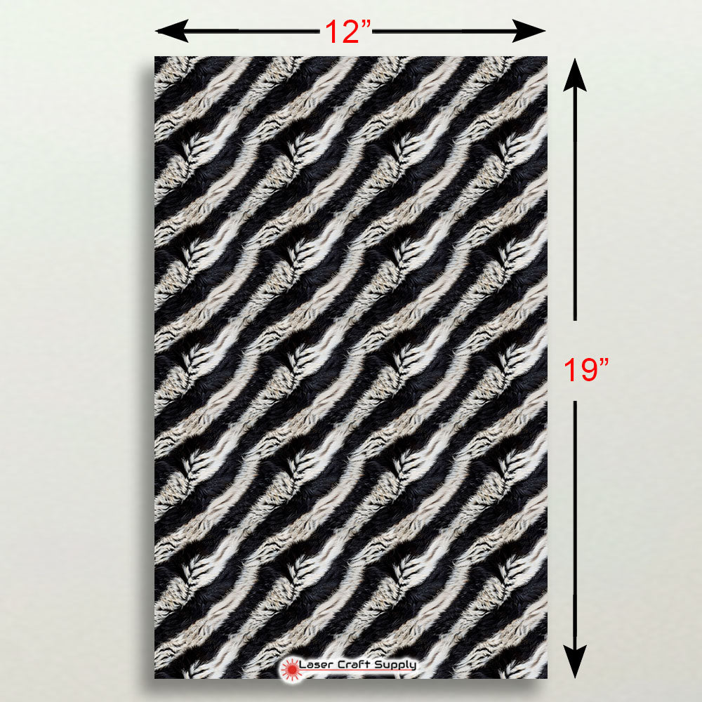 Real Zebra Hair Fur - FULL SHEET