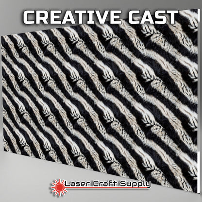 Real Zebra Hair Fur - FULL SHEET