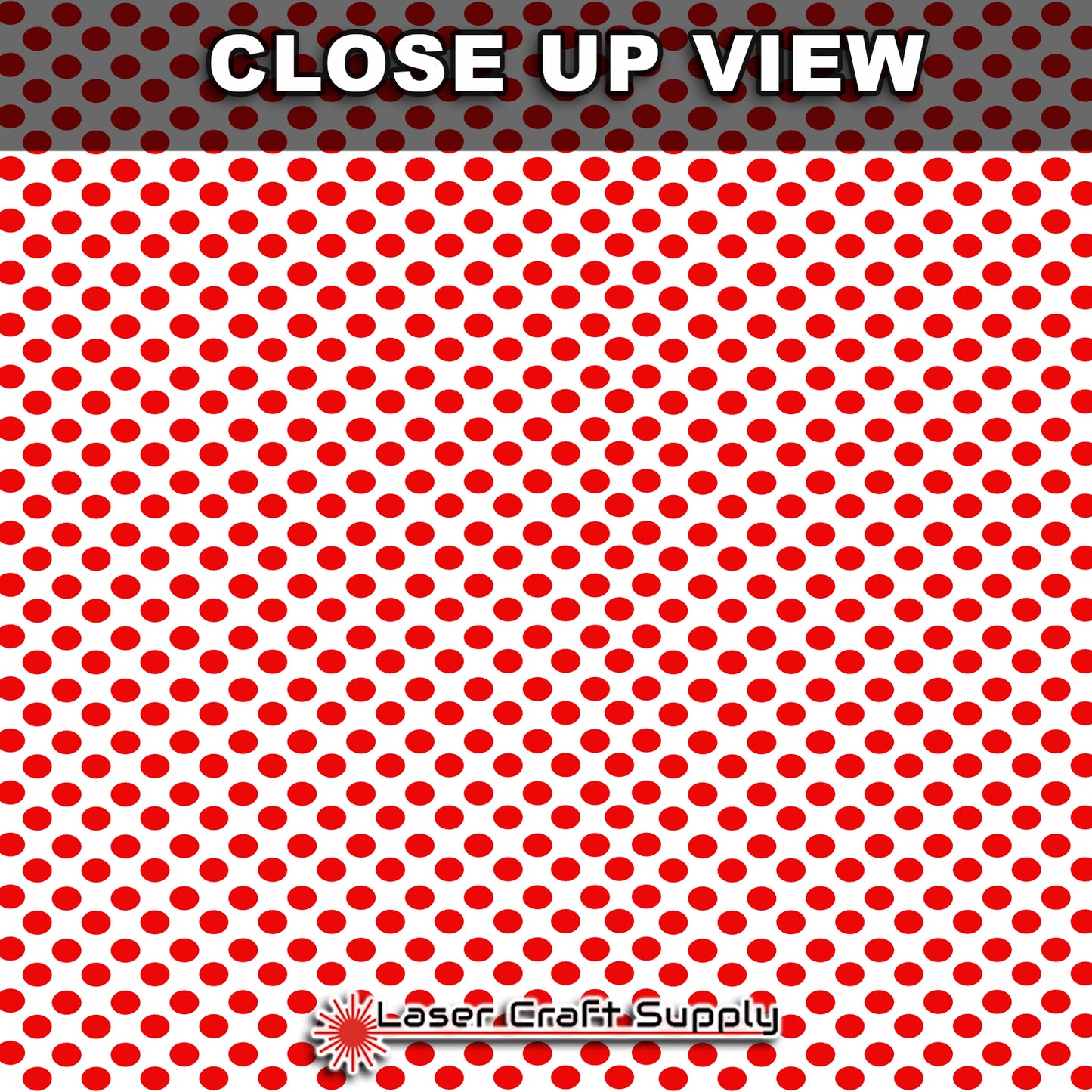 Red Polka Dotw on White