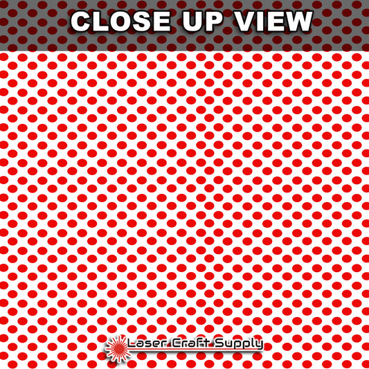 Red Polka Dotw on White