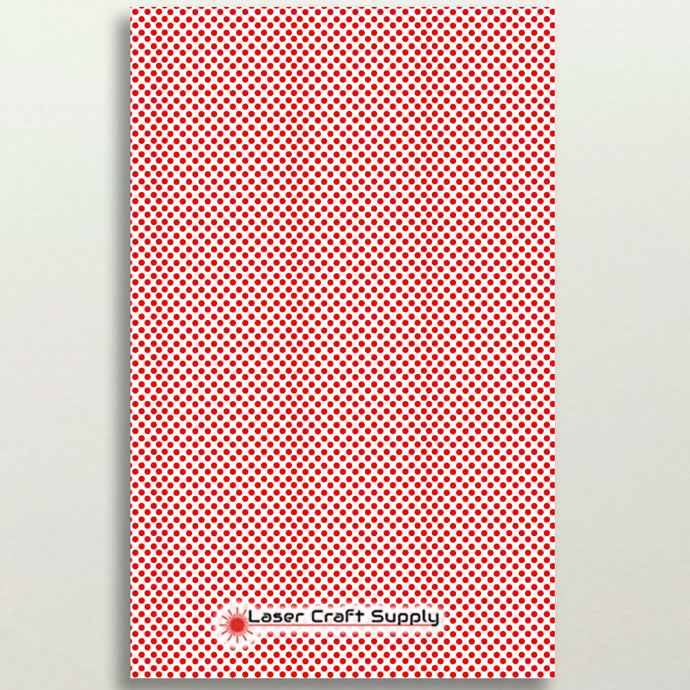 Red Polka Dotw on White