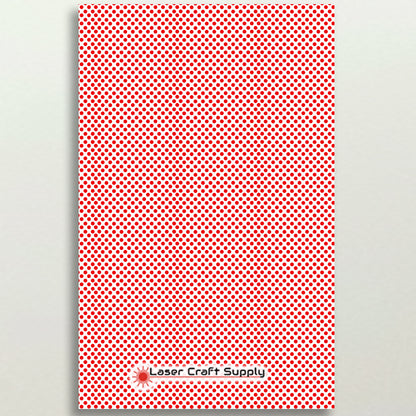 Red Polka Dotw on White