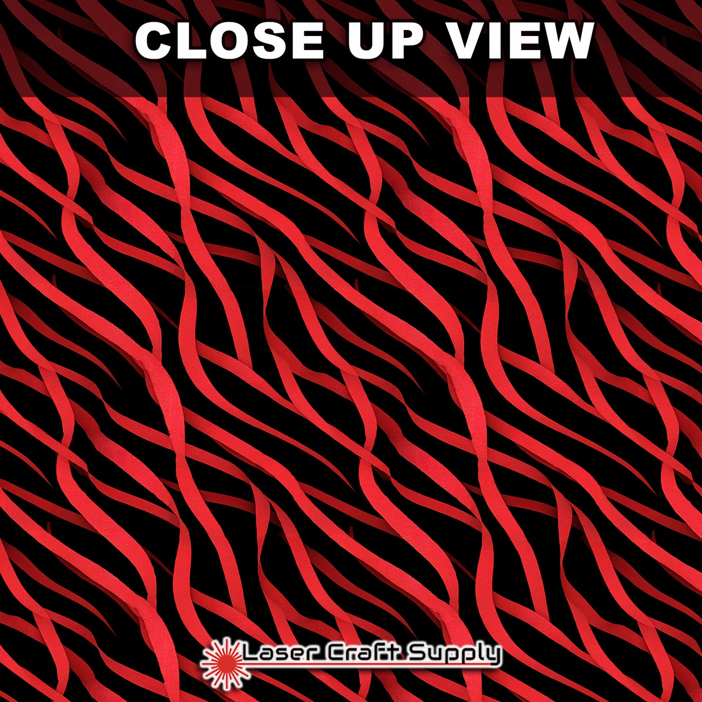 Red Ribbons on Black
