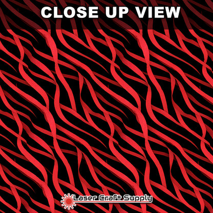 Red Ribbons on Black