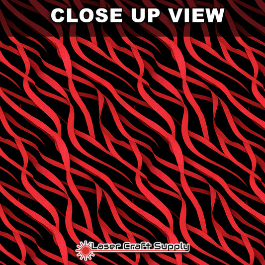 Red Ribbons on Black