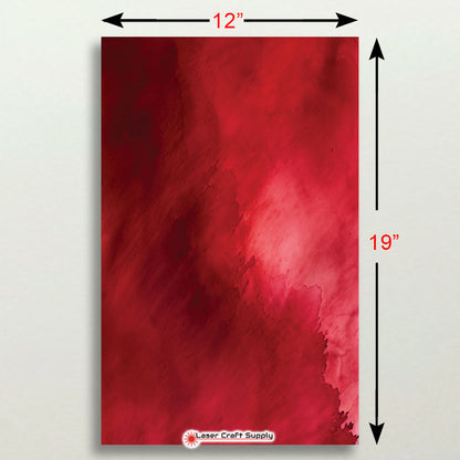 Red Watercolor Wash - FULL SHEET