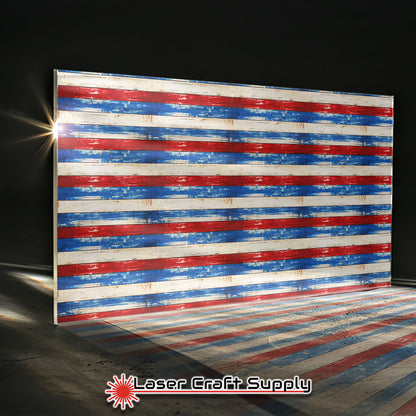 Creative Cast Acrylics - Red White & Blue Wood