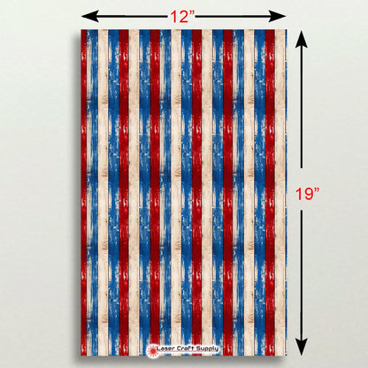 Creative Cast Acrylics - Red White & Blue Wood