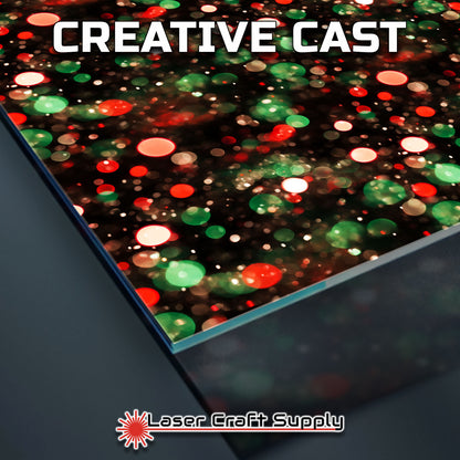Creative Cast Acrylics - Red and Green Christmas Bokha