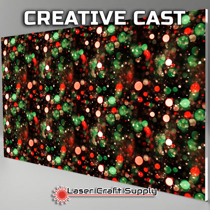 Creative Cast Acrylics - Red and Green Christmas Bokha