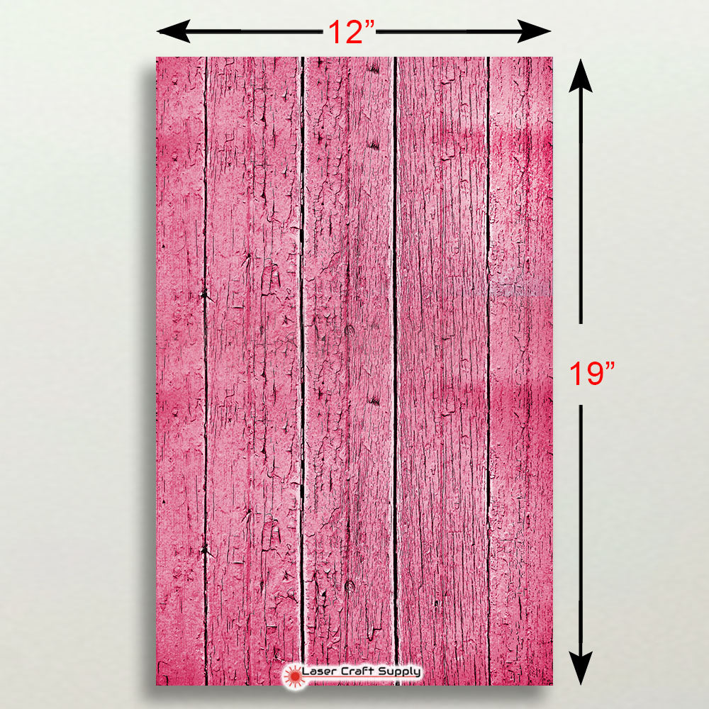 Rustic Pink Wood Slats - FULL SHEET