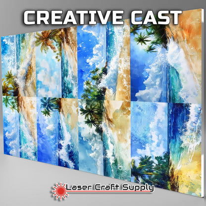 Sandy Beach with Palms - Creative Tile