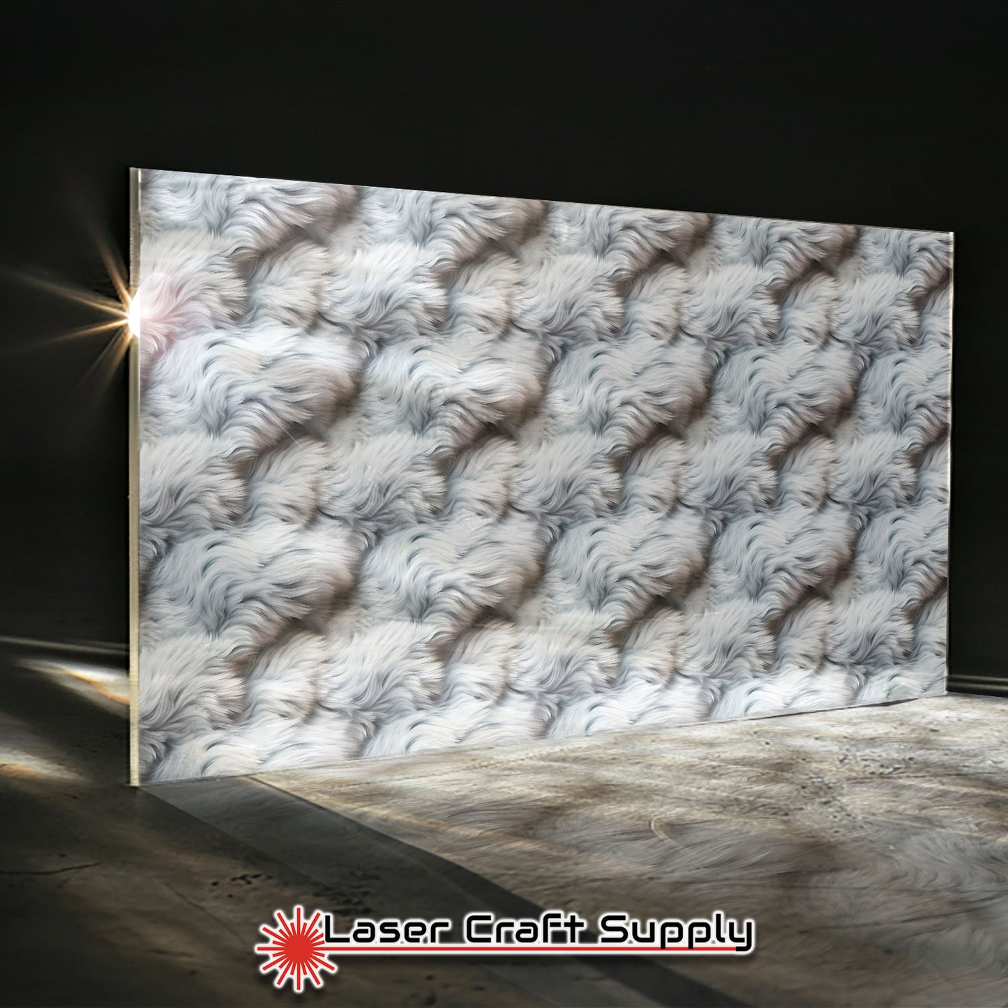 Silver Puff Fur - FULL SHEET