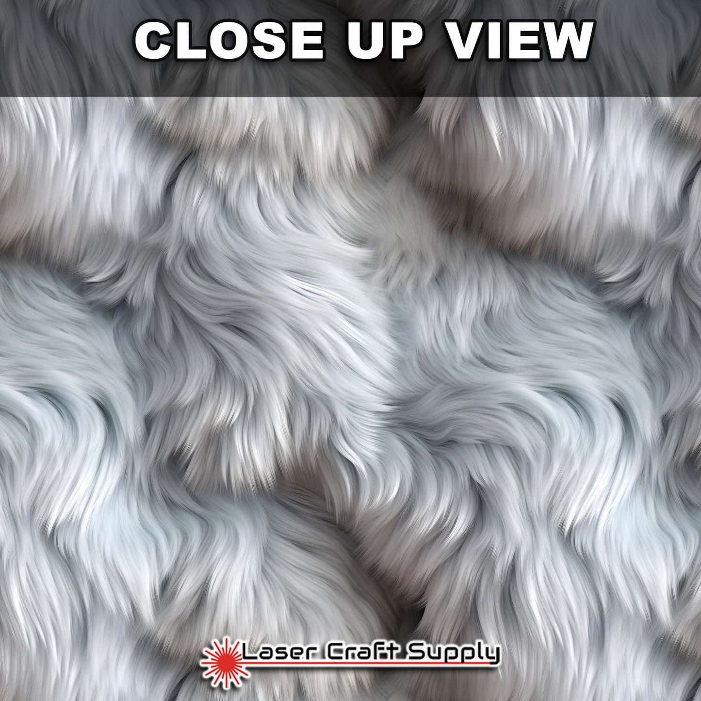 Silver Puff Fur - FULL SHEET