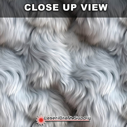 Silver Puff Fur - FULL SHEET