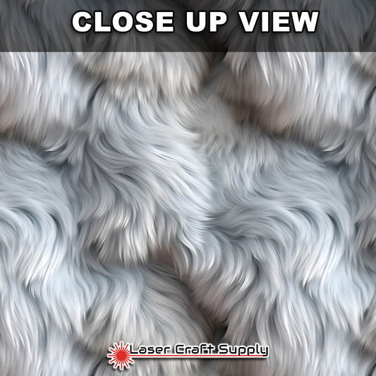 Silver Puff Fur - FULL SHEET