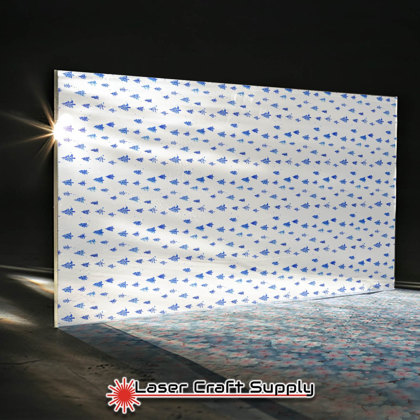 Simple Blue Christmas Trees - Creative Cast