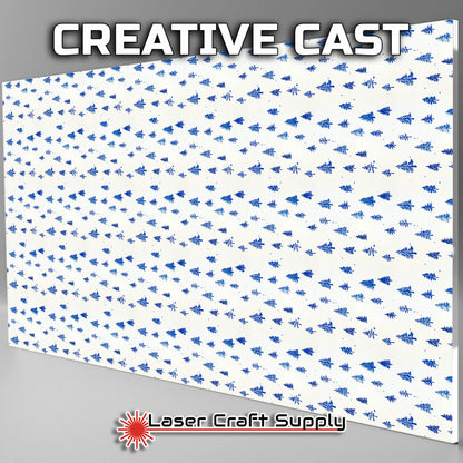 Simple Blue Christmas Trees - Creative Cast