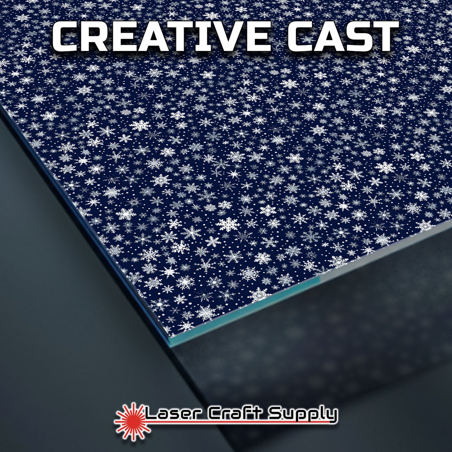 Creative Cast Acrylics - Snowflakes All Over