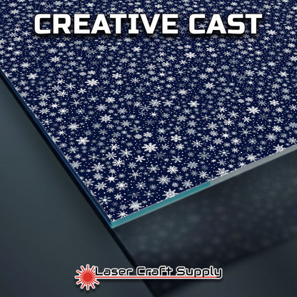Creative Cast Acrylics - Snowflakes All Over